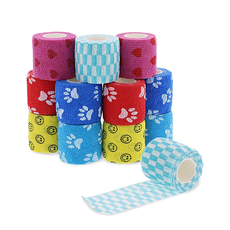 Lemmikkien itsekiinnittyvä side ranteen polven nilkan nyrjähdysten turvotukseen