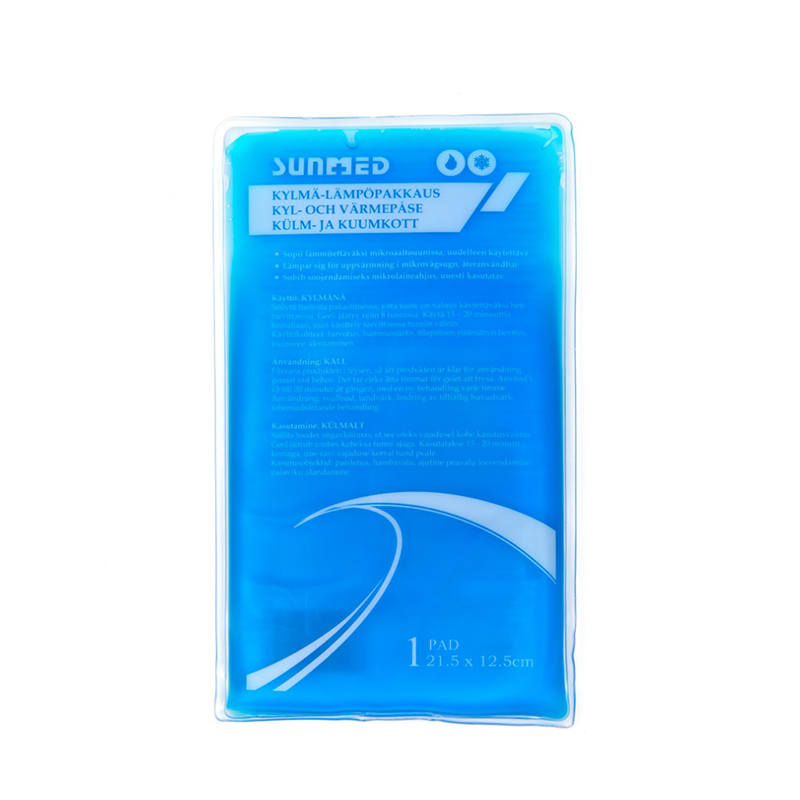 Uudelleenkäytettävä joustava pehmeä geeli kuuma ja kylmä pakkaus vammoja varten 