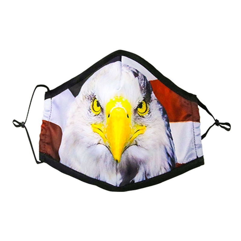 Uutuus, säädettävä täysväritulostus, 3-kerroksinen saastumista estävä puuvillanaamio 