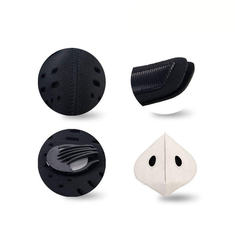 Anti-Pollution Pölynkestävä pyöräilynaamari suodattimella ja venttiilillä 