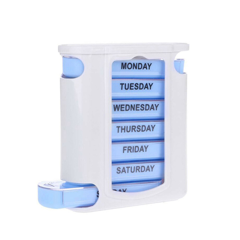 Viikoittainen päivittäinen lääkepillerirasia vitamiineille 