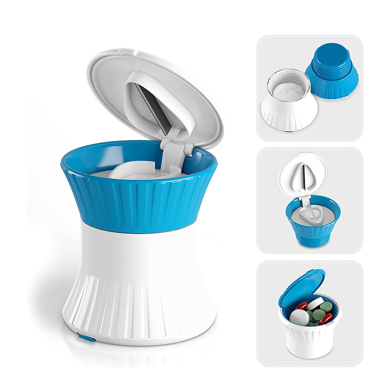 Halpa suosittu pieni pillerimylly säilytysastialla 