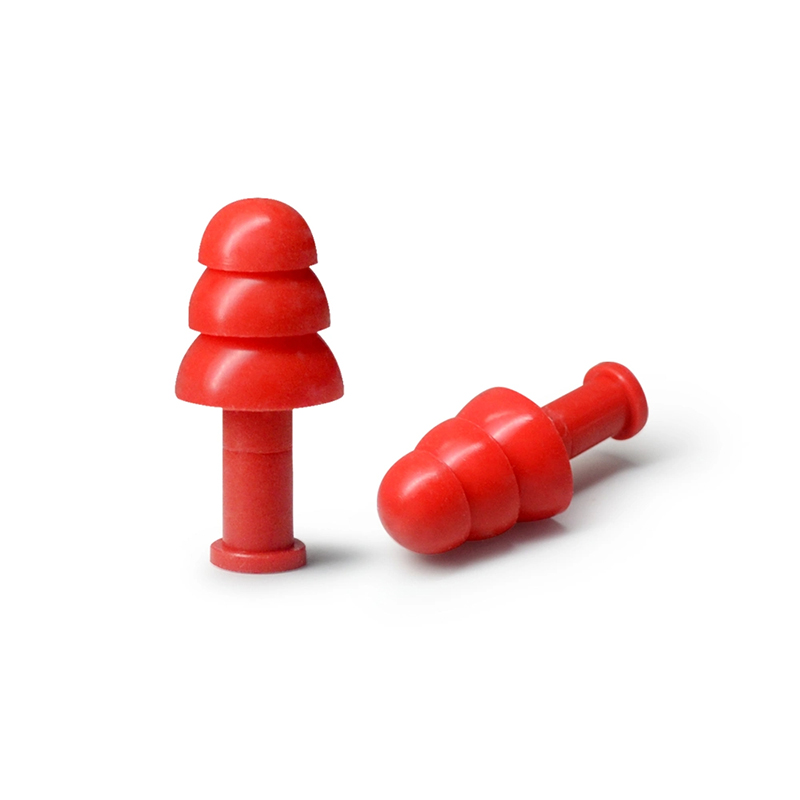 Vedenpitävä silikonikorvatulppa johdolla uudelleenkäytettävät korvatulpat nukkumiseen, uimiseen