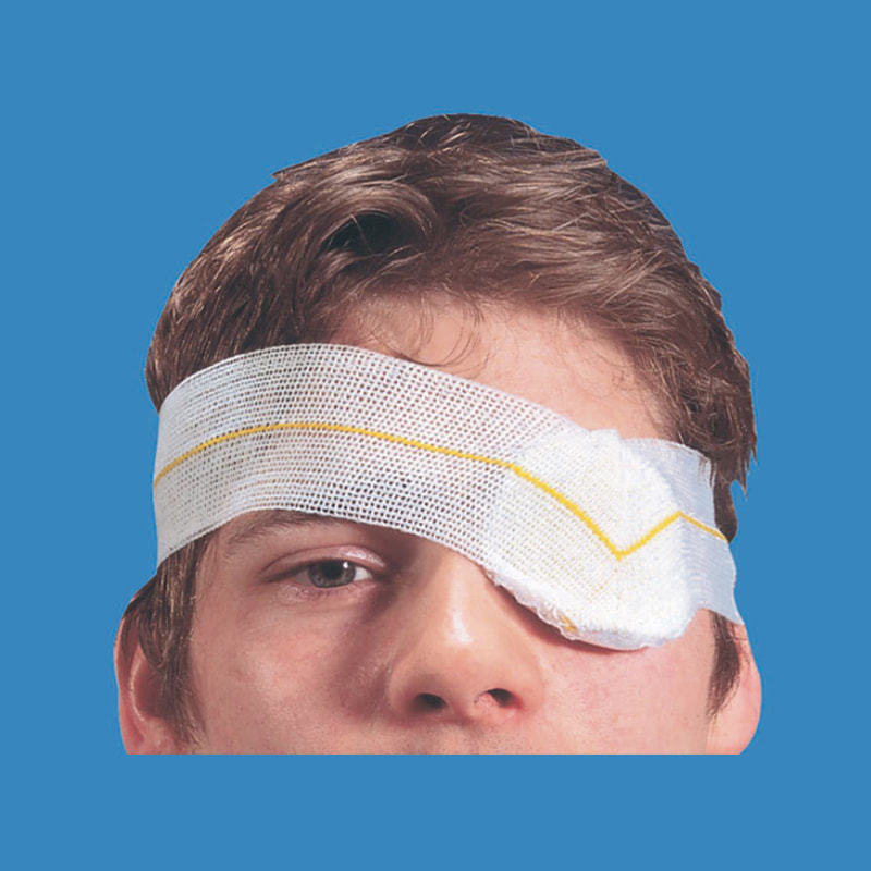 Silmätyyny, jossa neulottu lenkki