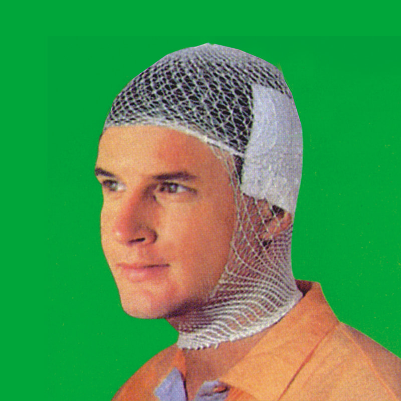 Joustava verkkoside, putkimainen haavahoito, joka sopii vartalon muotoon